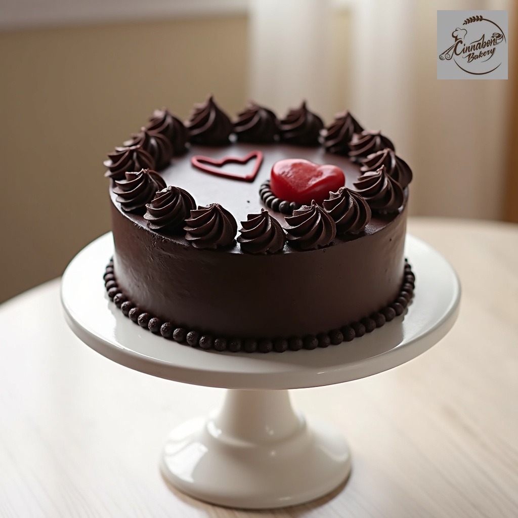 Black Heart Cake