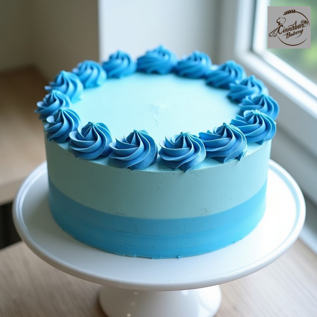 Blue Blessing Cake