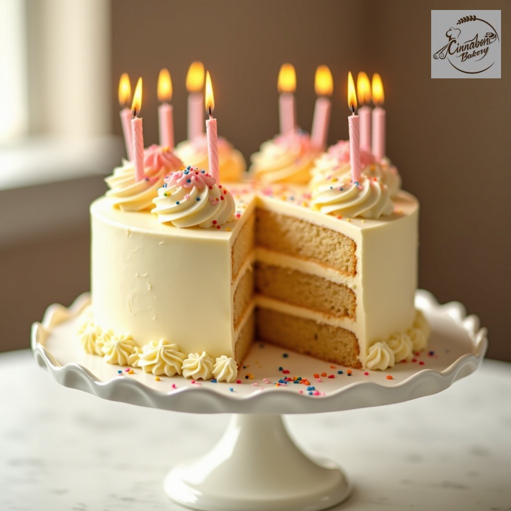 Classic Golden Vanilla Cake