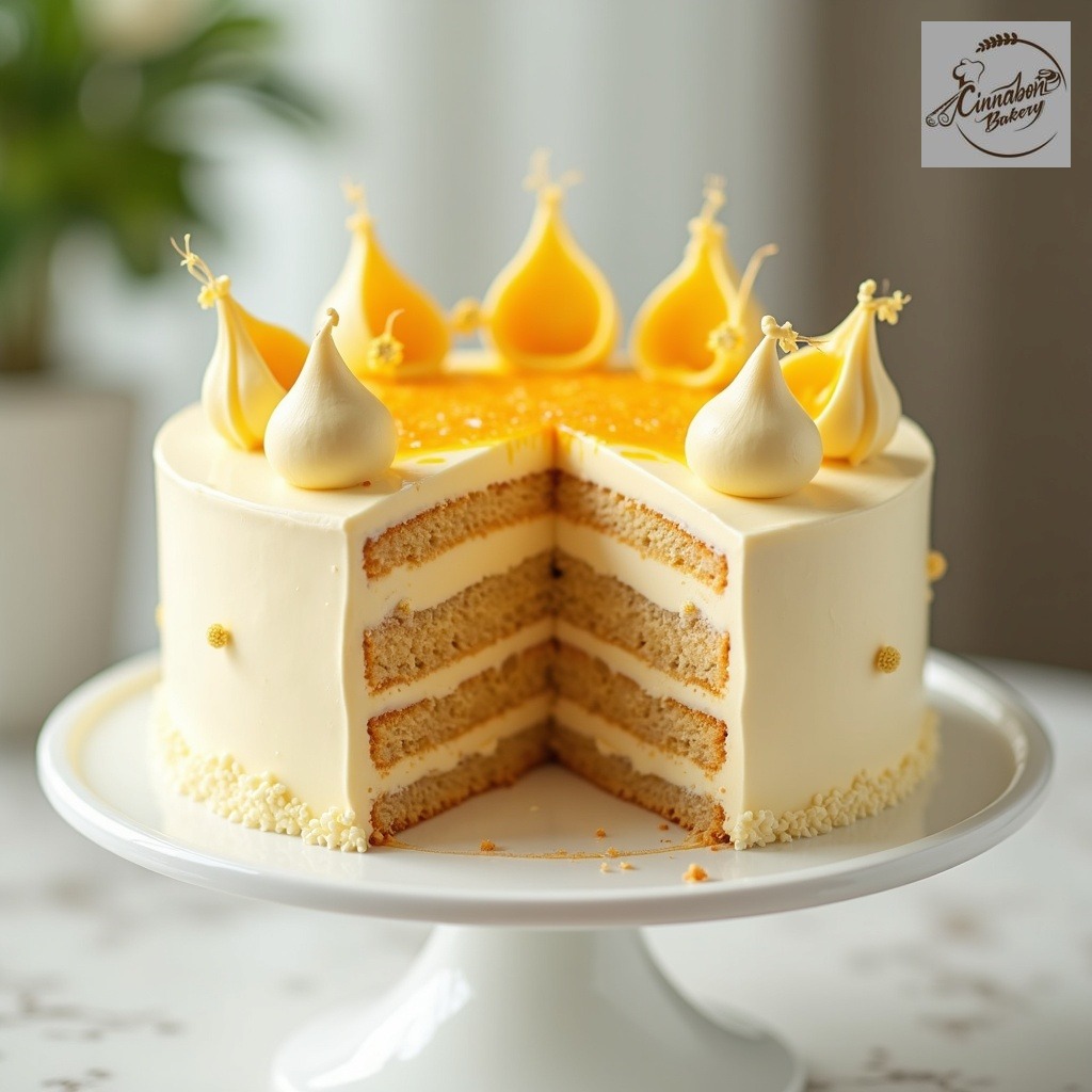 Crescent Lotus Honey Cake