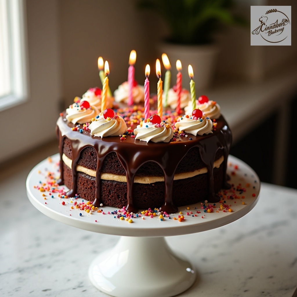 Glazed Chocolate Cake