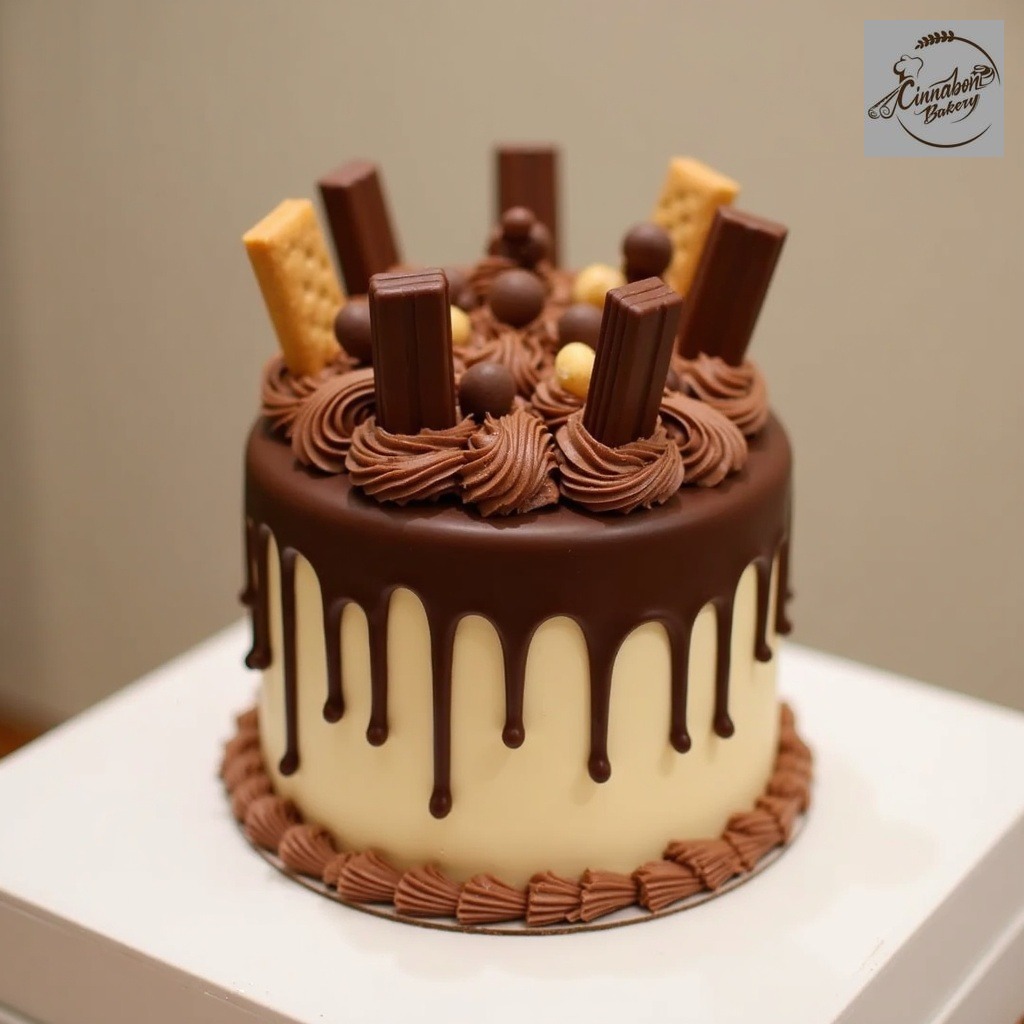 Kitkat Choco Drip Cake