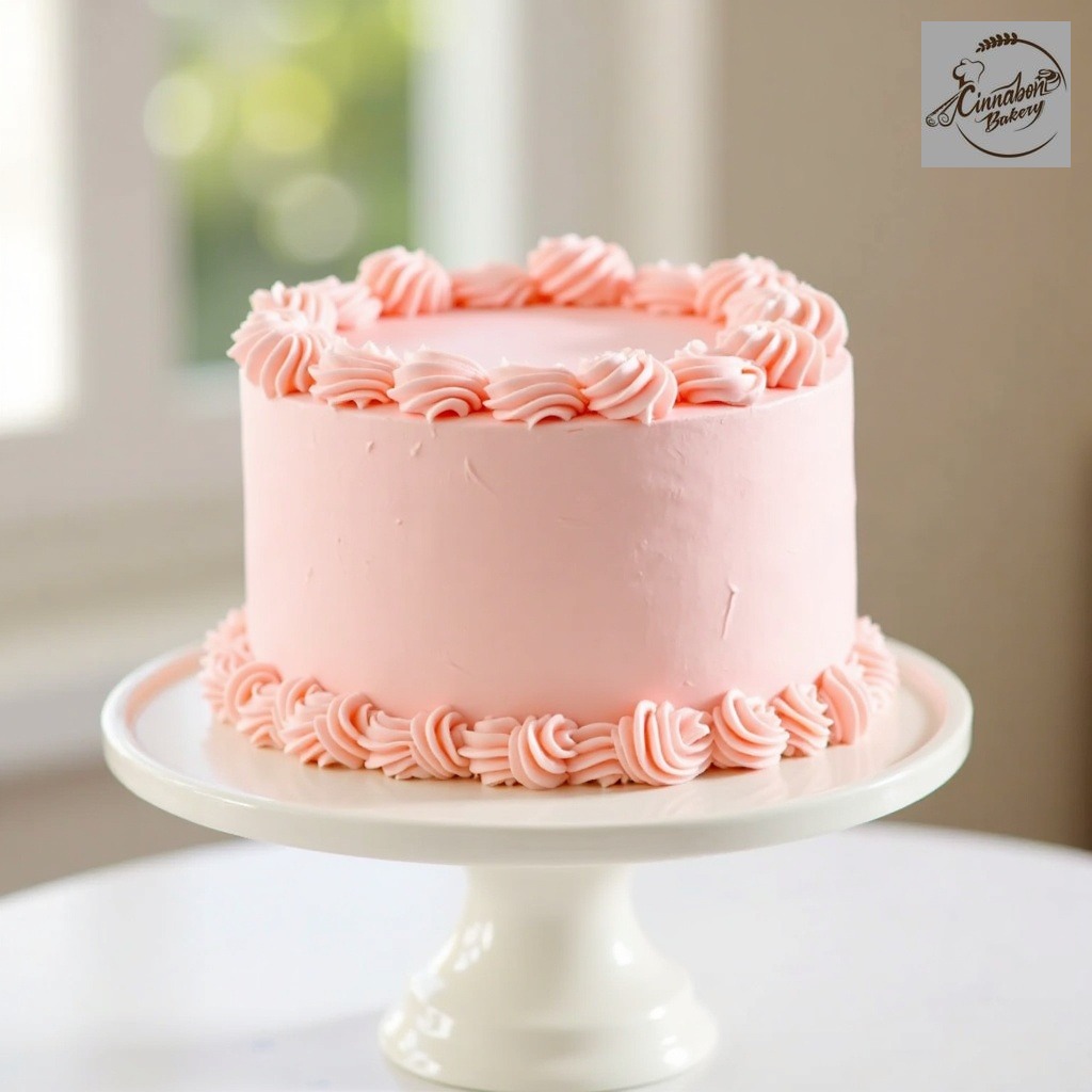 Pink Floral Buttercream Cake