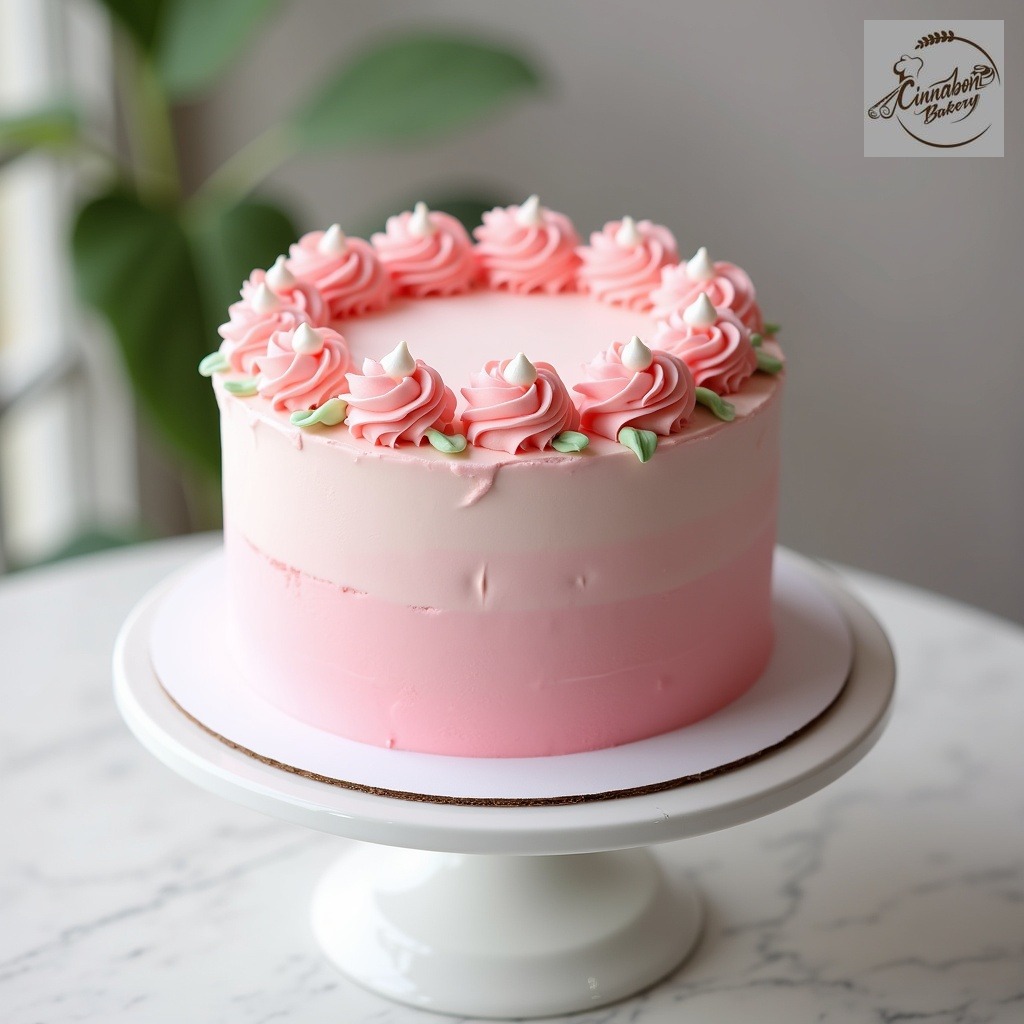 Pink Mothers Day Cake