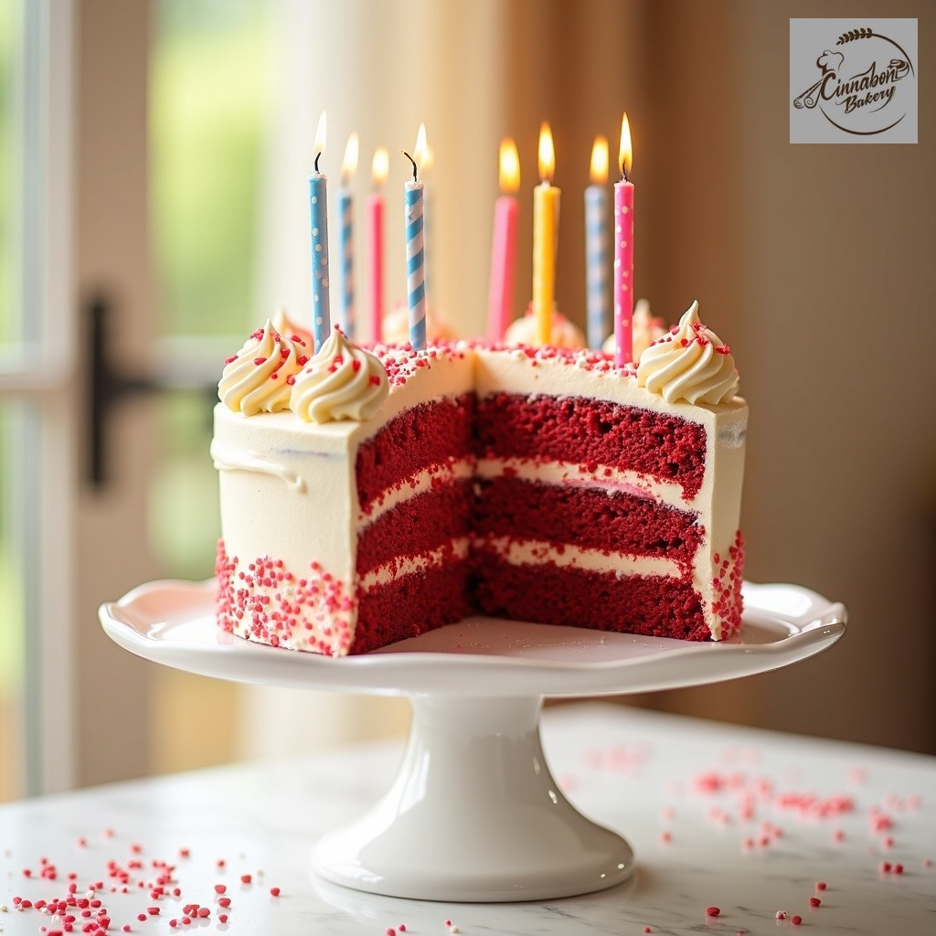 Red Velvet Birthday Cake – Elegance in Every Slice