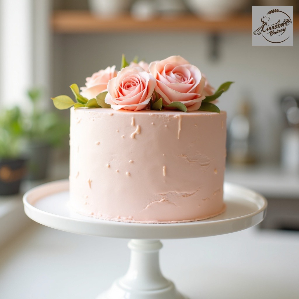 Rose Engagement Cake