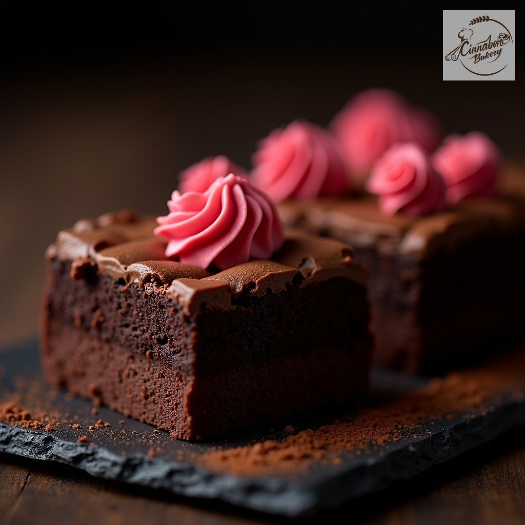 Valentine's Brownie Slab