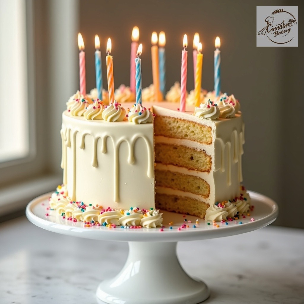 White Chocolate Drip Cake
