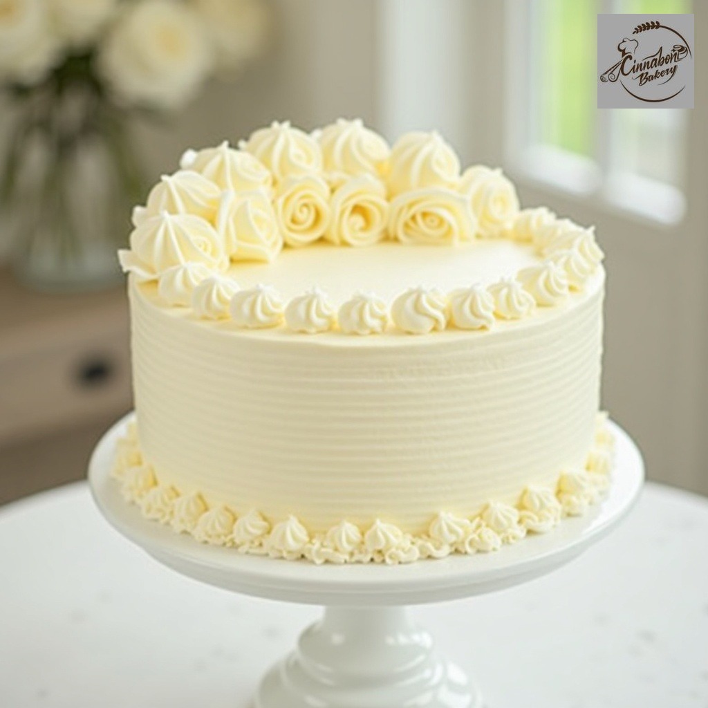 White Rose Wedding Cake