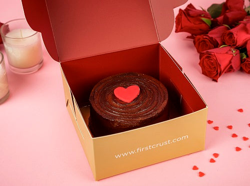 Heart Beat Chocolate Ganache Bento Cake