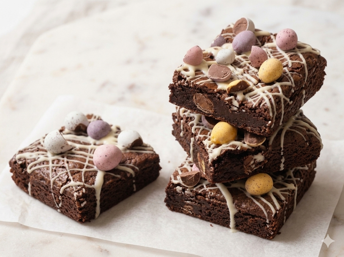 Mini Egg Fudge Brownie